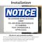 Signmission No Loitering In The Building Lobby You Are OSHA Notice Sign, Vinyl Decal, 10in W x 7in L, 2PK OS-2PACK-NS-D-710-L-14687 - alternate 4